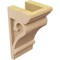Ekena Millwork 4"W x 4"D x 8"H Wide Mayflower Rough Cedar Woodgrain TimberThane Corbel, Primed Tan CORUR04X04X08MAYRCPR - alternate 5